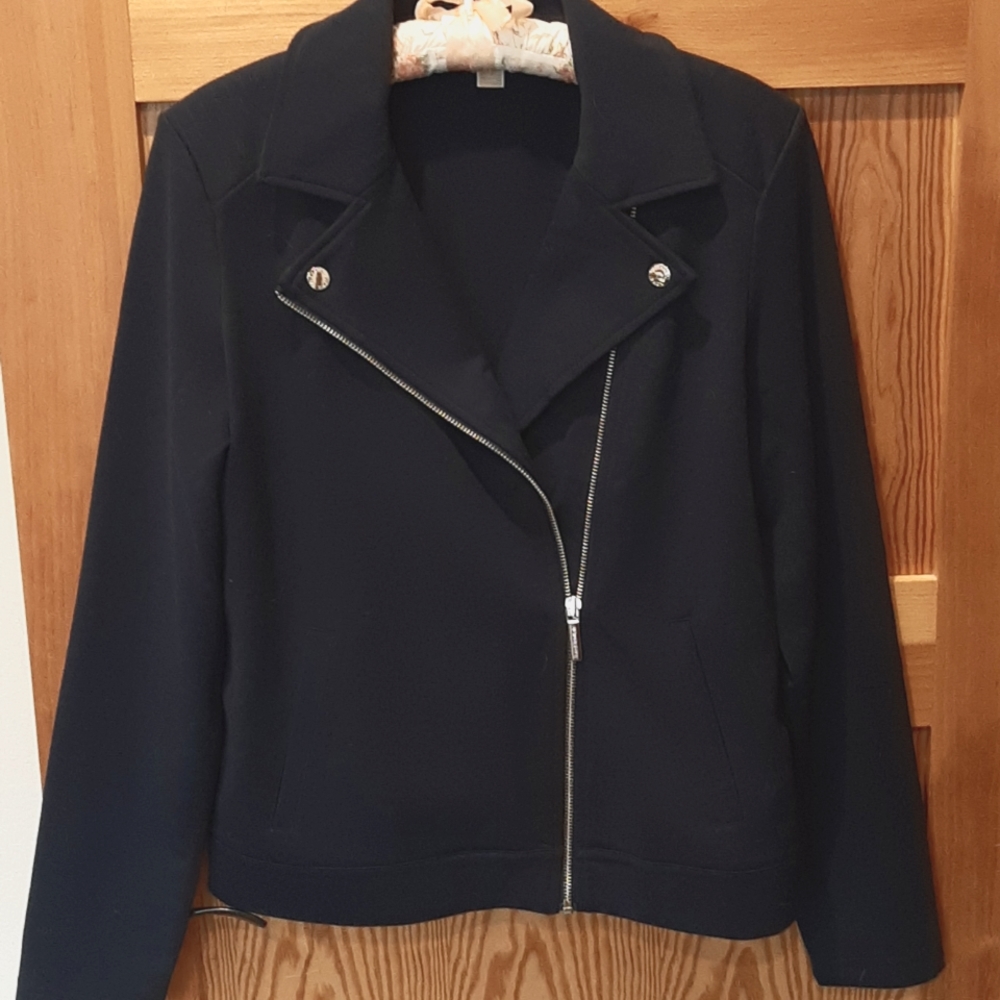 Michael Kors Dark Blue Moto Jacket